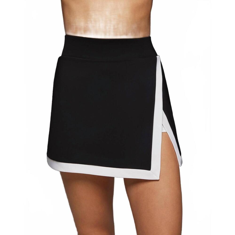 NEW MICHI rival tennis skirt with shorts in black